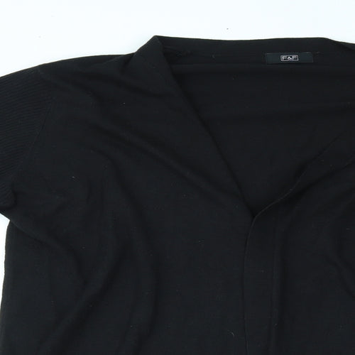 F&F Womens Black   Cardigan Jumper Size 20