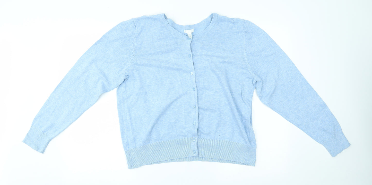 H&M Womens Blue   Cardigan Jumper Size XL