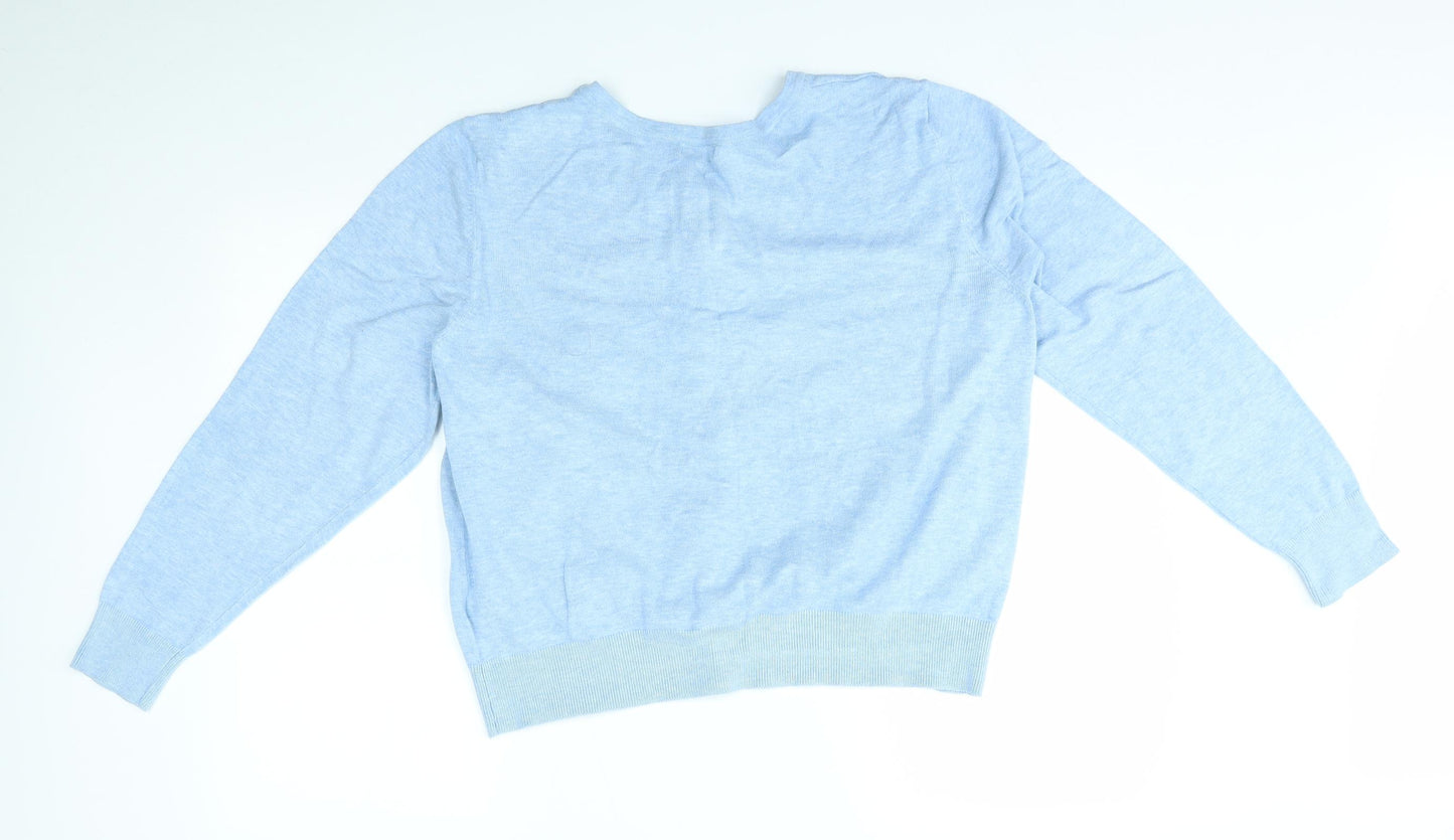 H&M Womens Blue   Cardigan Jumper Size XL