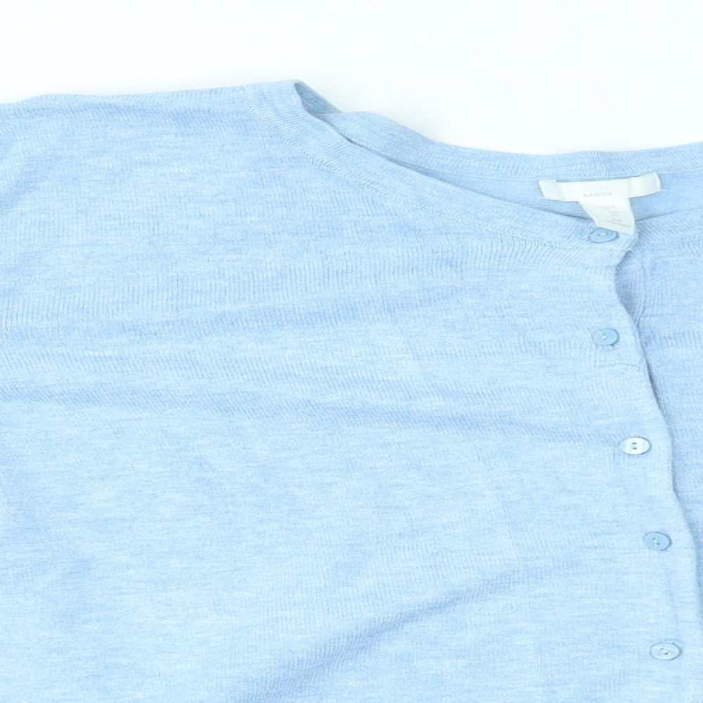 H&M Womens Blue   Cardigan Jumper Size XL