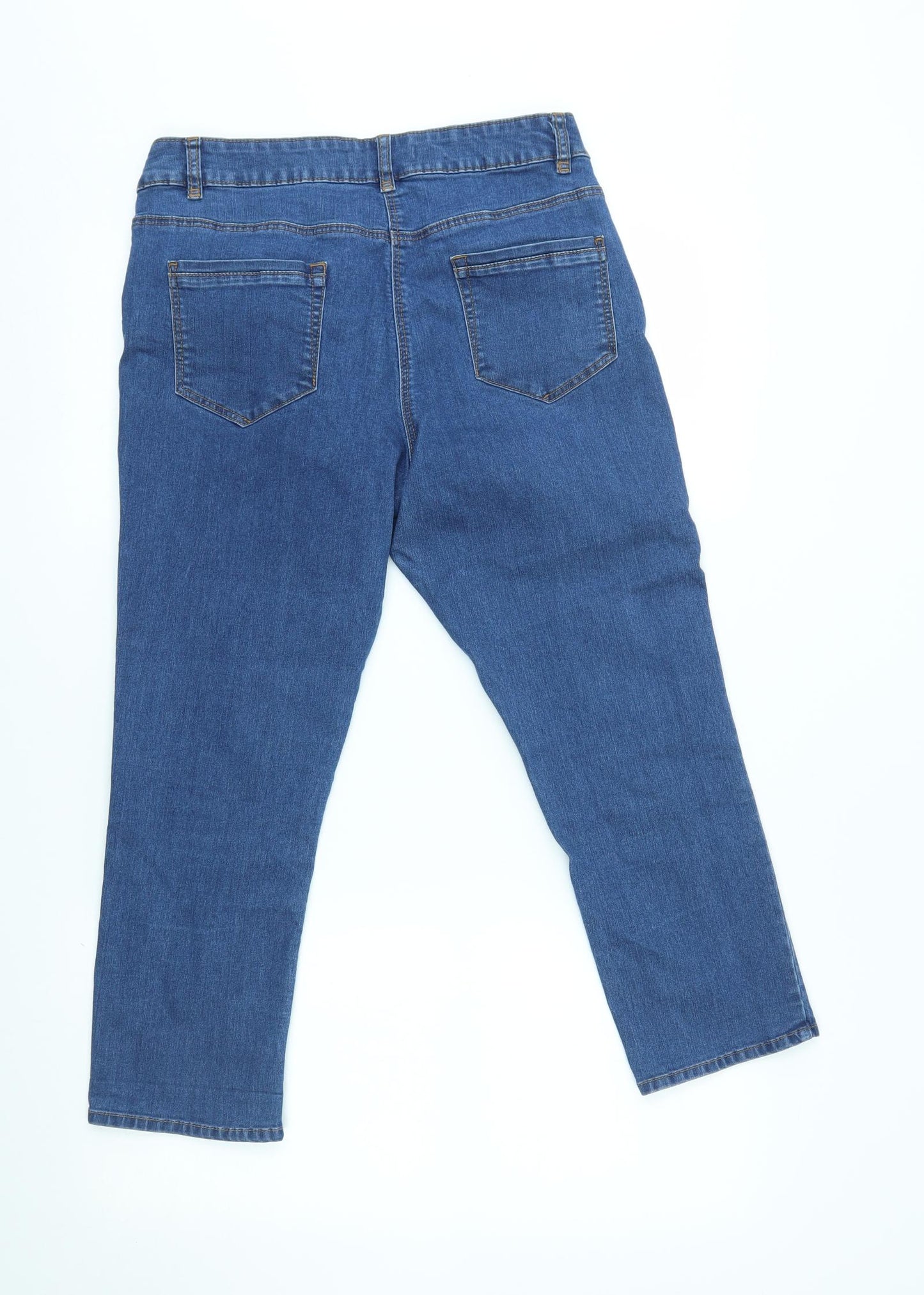 George Womens Blue   Cropped Jeans Size 14 L23 in