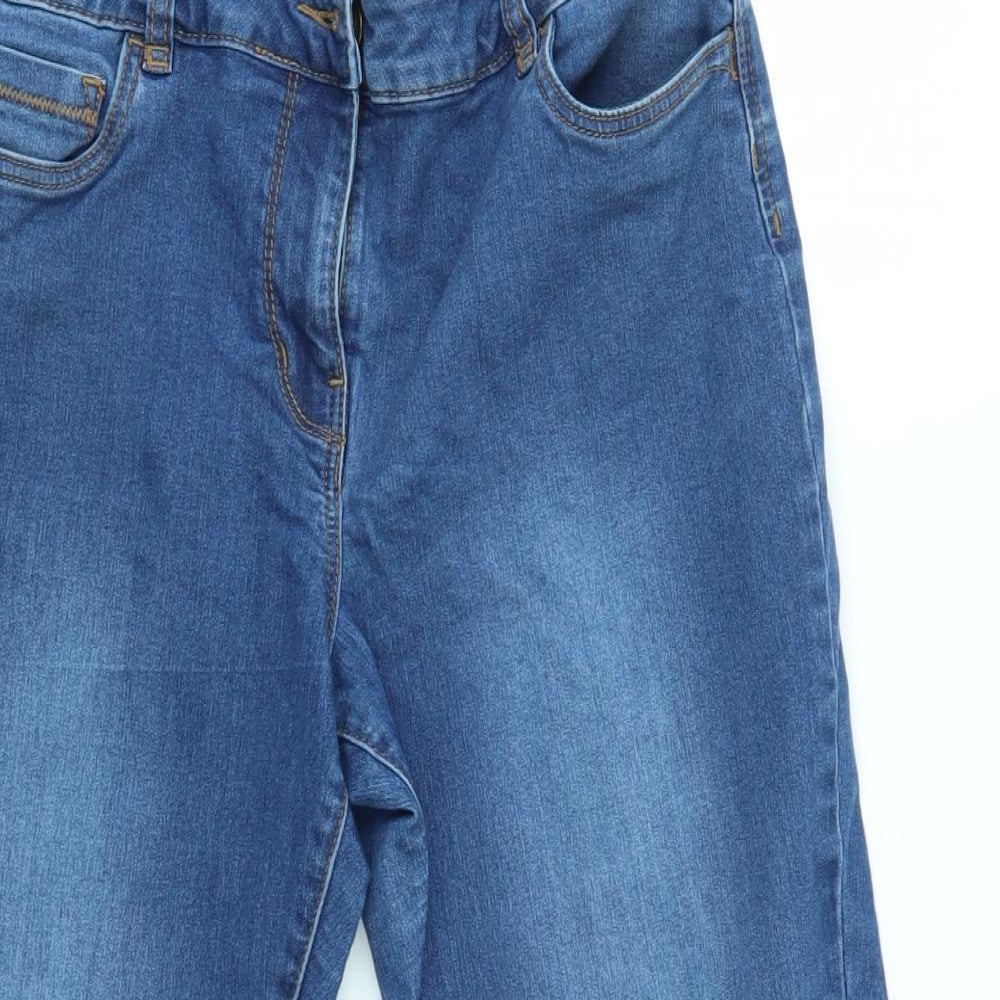 George Womens Blue   Cropped Jeans Size 14 L23 in