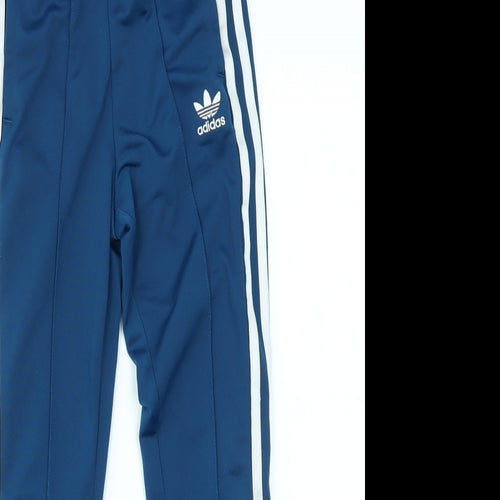 adidas Boys Blue   Sweatpants Trousers Size 5-6 Years