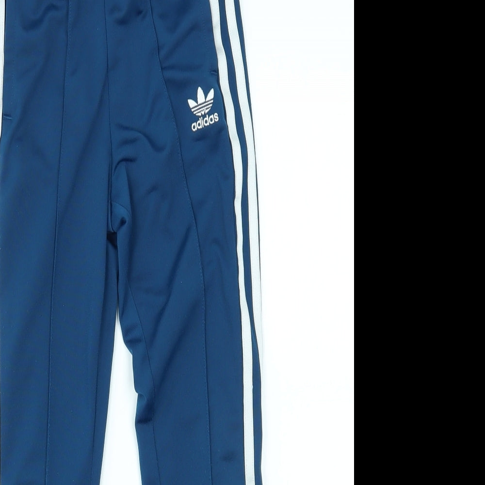 adidas Boys Blue   Sweatpants Trousers Size 5-6 Years