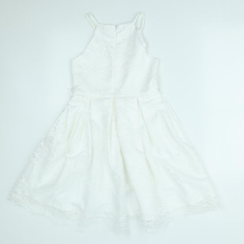 Lipsy Girls White   A-Line  Size 10 Years