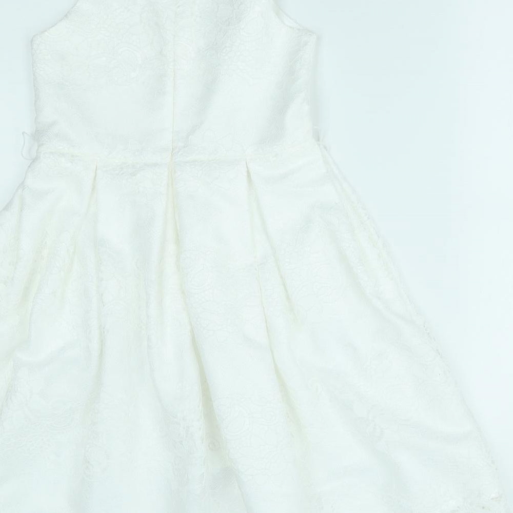 Lipsy Girls White   A-Line  Size 10 Years
