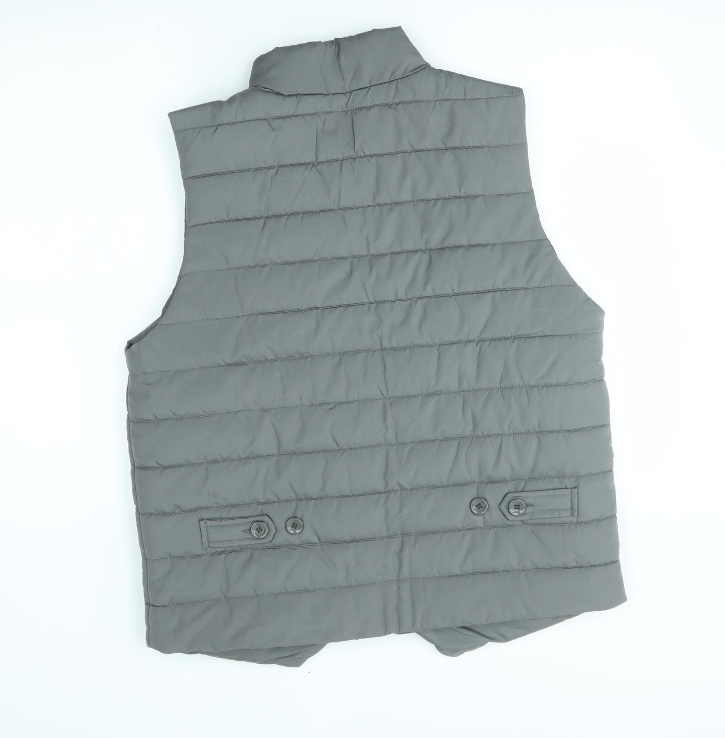 boohooman Mens Grey   Gilet Coat Size L
