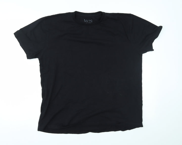 Boohooman Mens Black T-Shirt Size L