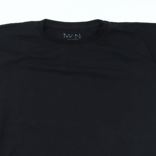 Boohooman Mens Black    T-Shirt Size L