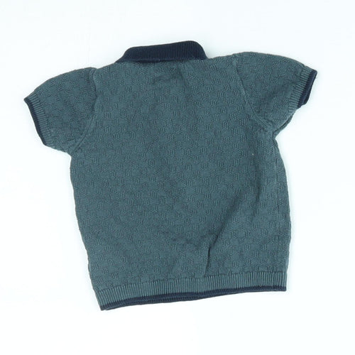 mamas & papas Baby Blue    Polo Size 3-6 Months
