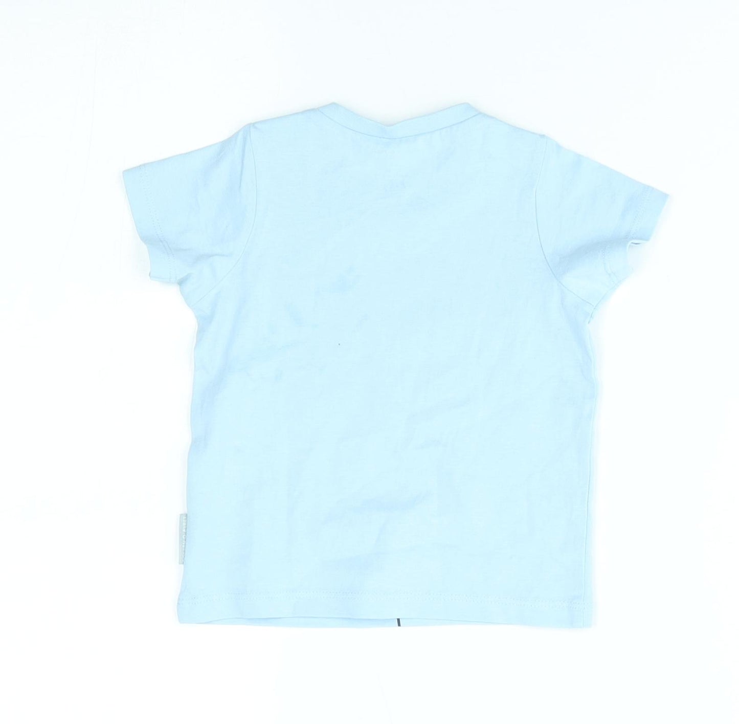Polarn O. Pyret Baby Blue   Basic T-Shirt Size 3-6 Months  - adventurer