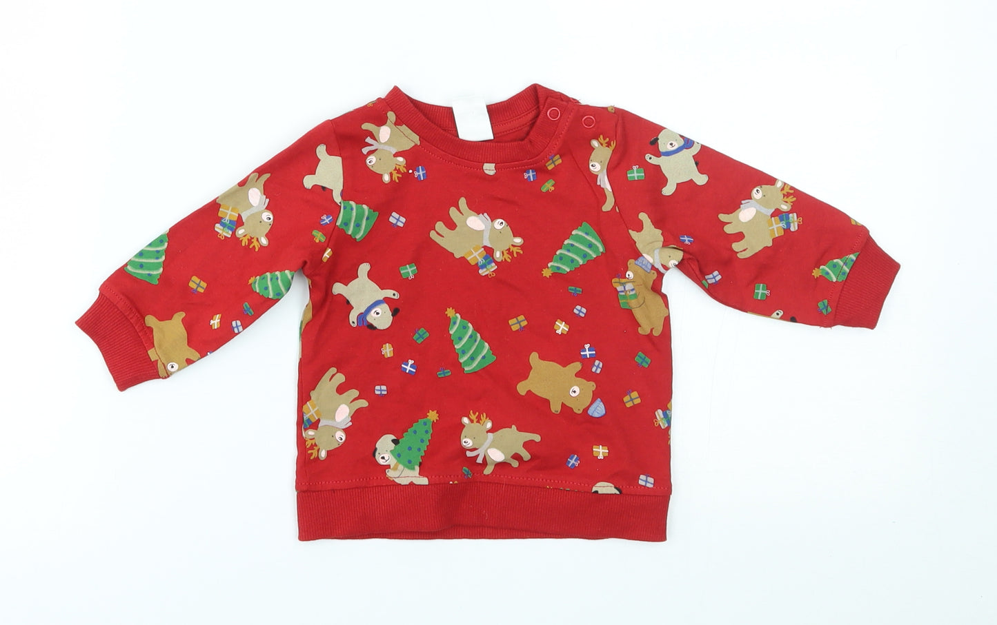 H&M Baby Red   Pullover Jumper Size 3-6 Months  - christmas