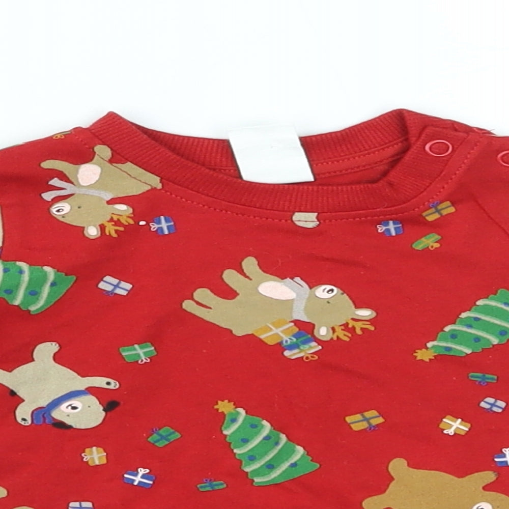 H&M Baby Red   Pullover Jumper Size 3-6 Months  - christmas