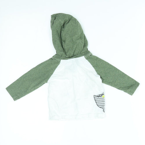 George Baby White   Pullover Jumper Size 3-6 Months  - dinomite