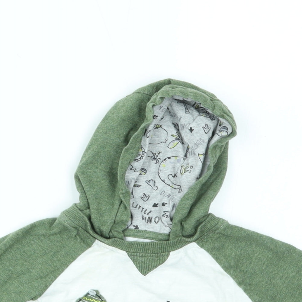 George Baby White   Pullover Jumper Size 3-6 Months  - dinomite
