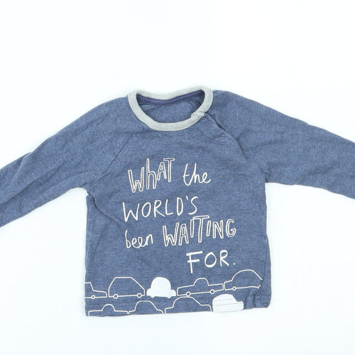George Baby Blue   Basic T-Shirt Size 3-6 Months