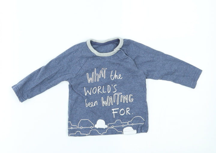 George Baby Blue Basic T-Shirt Size 3-6 Months