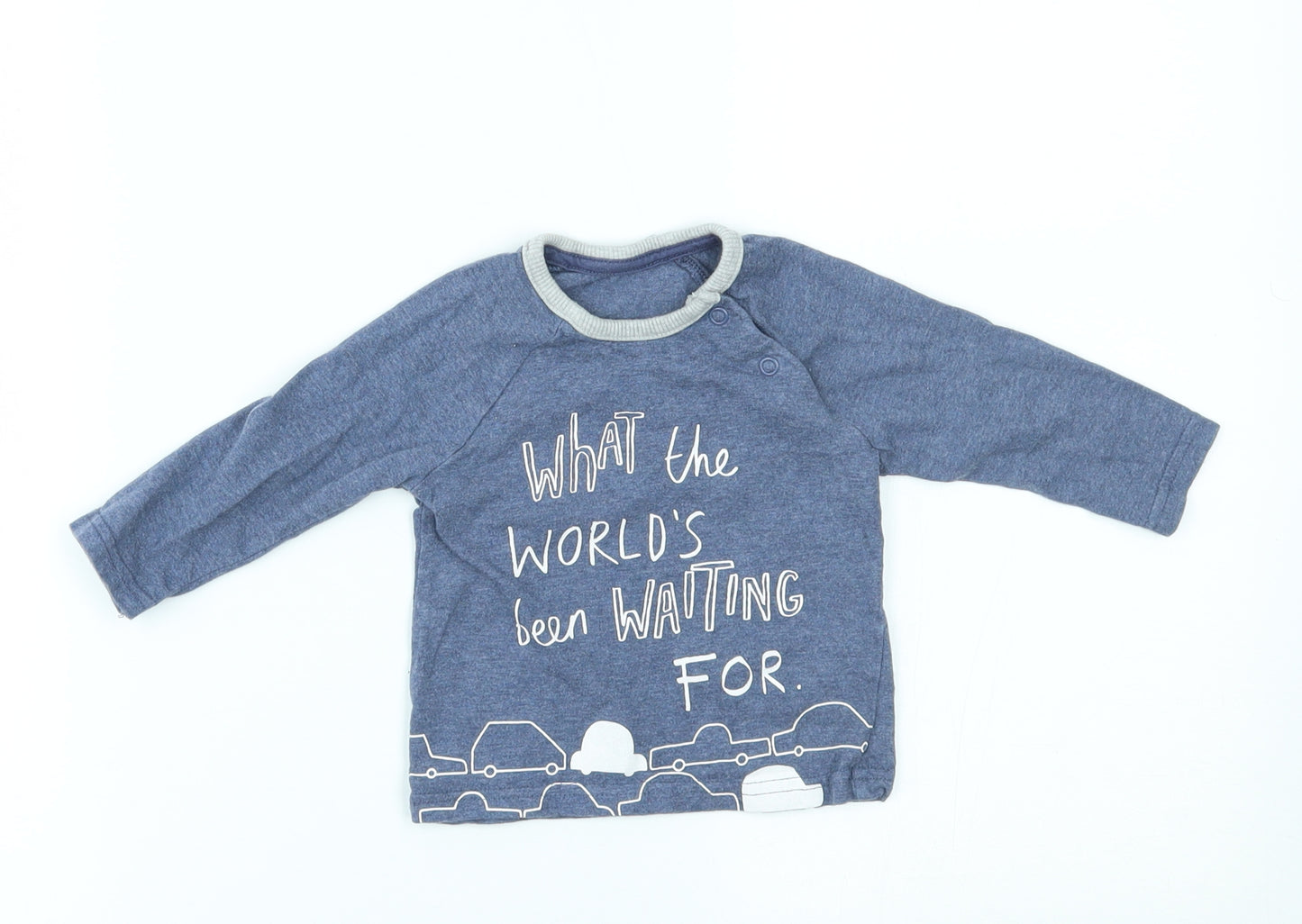 George Baby Blue   Basic T-Shirt Size 3-6 Months