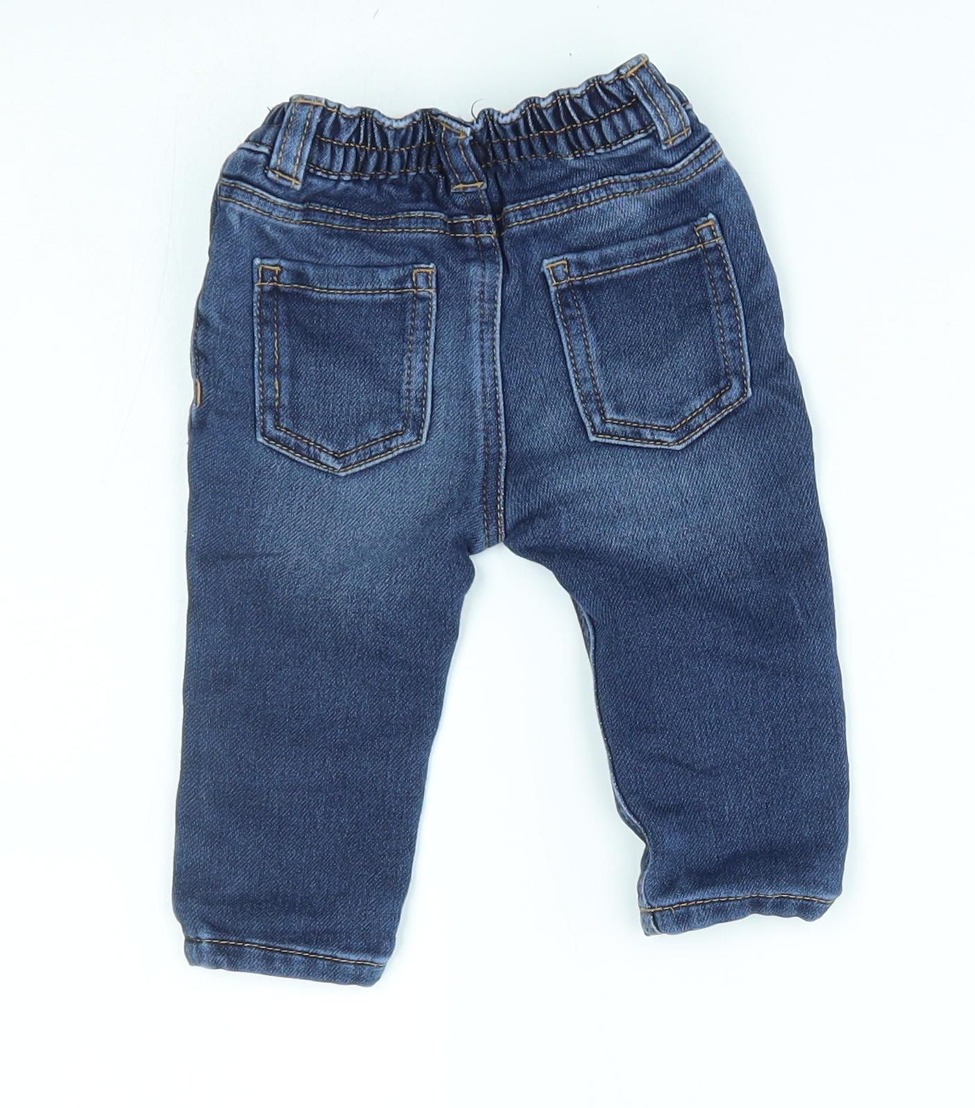 George Baby Blue    Jeans Size 3-6 Months