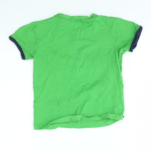 Mickey Boys Green   Basic T-Shirt Size 4 Years  - roadtrip, on your bike