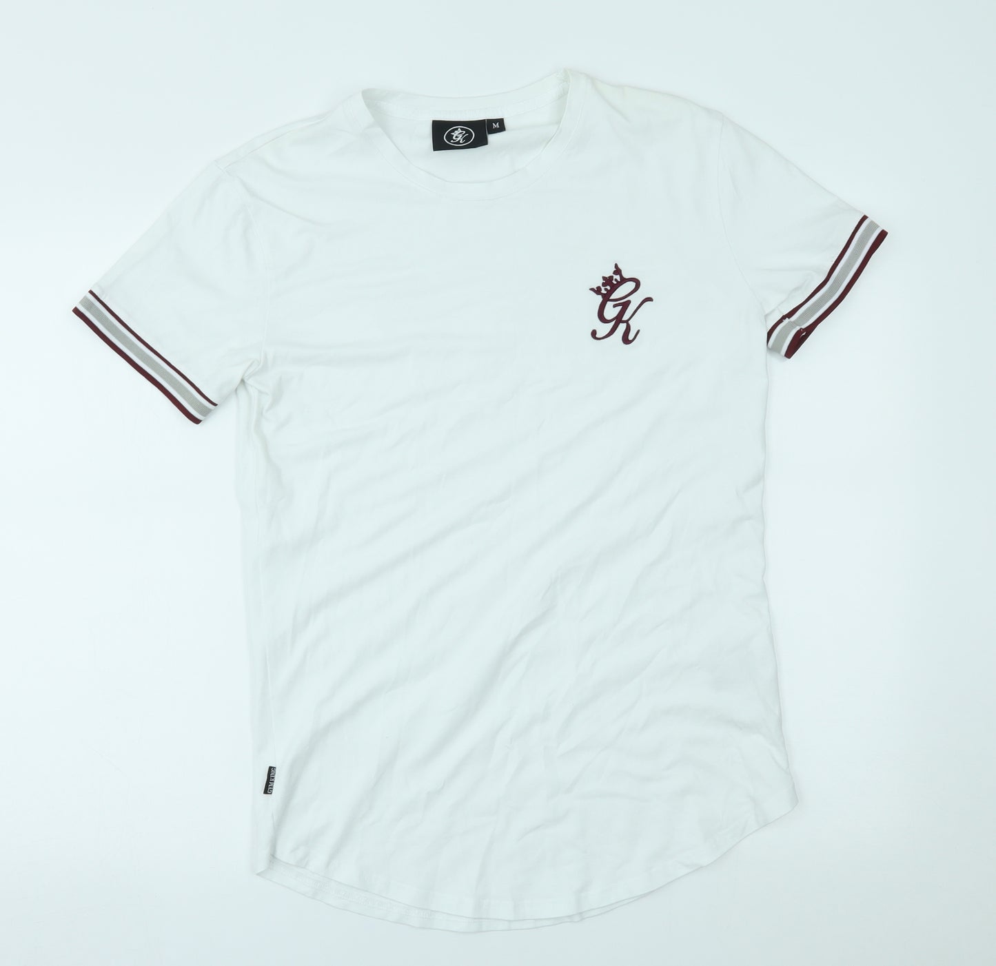 GK Mens White    T-Shirt Size M