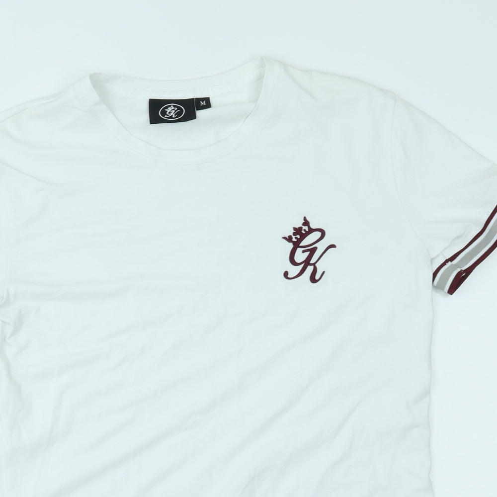 GK Mens White    T-Shirt Size M