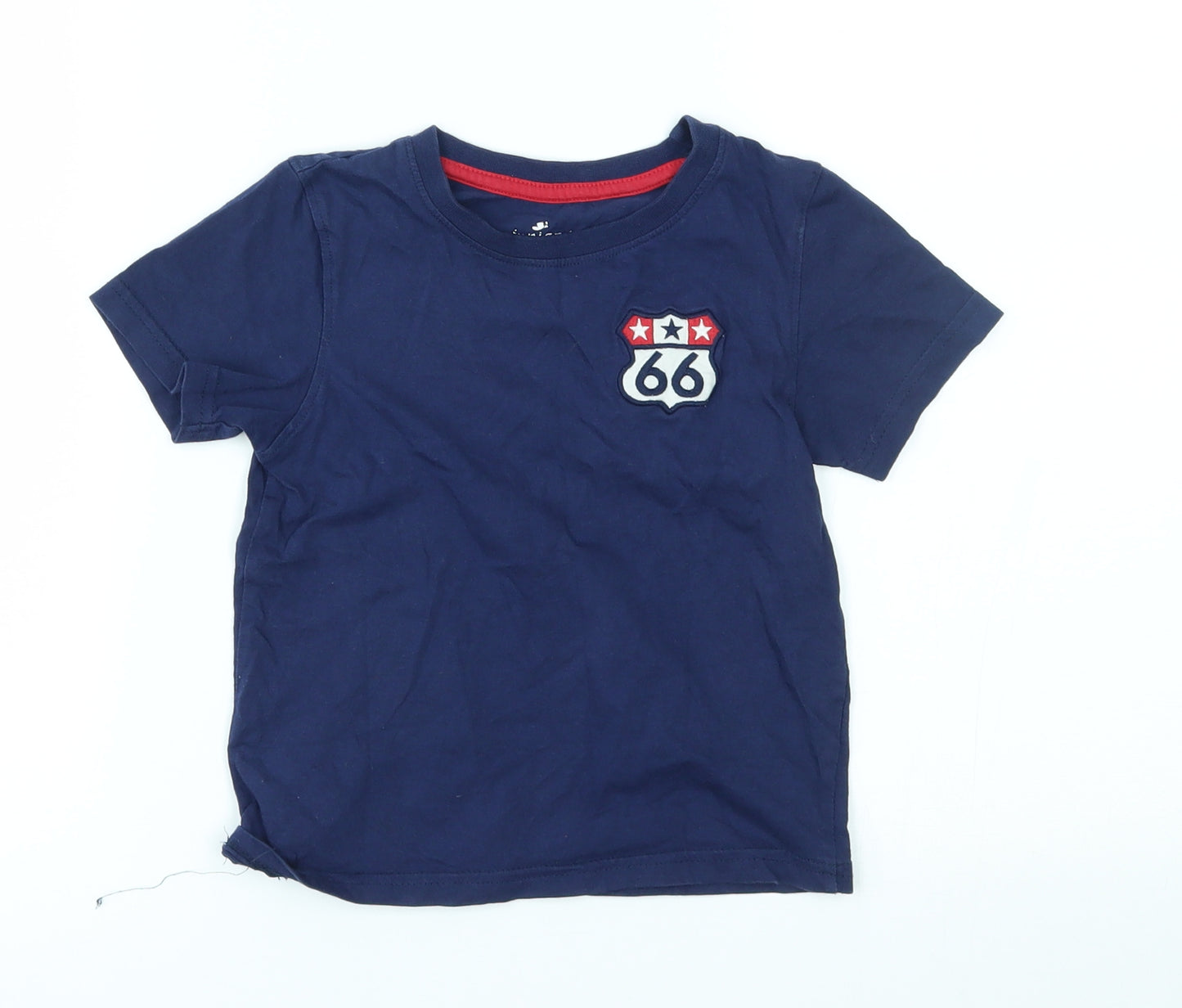 Juniors Boys Blue   Basic T-Shirt Size 4 Years