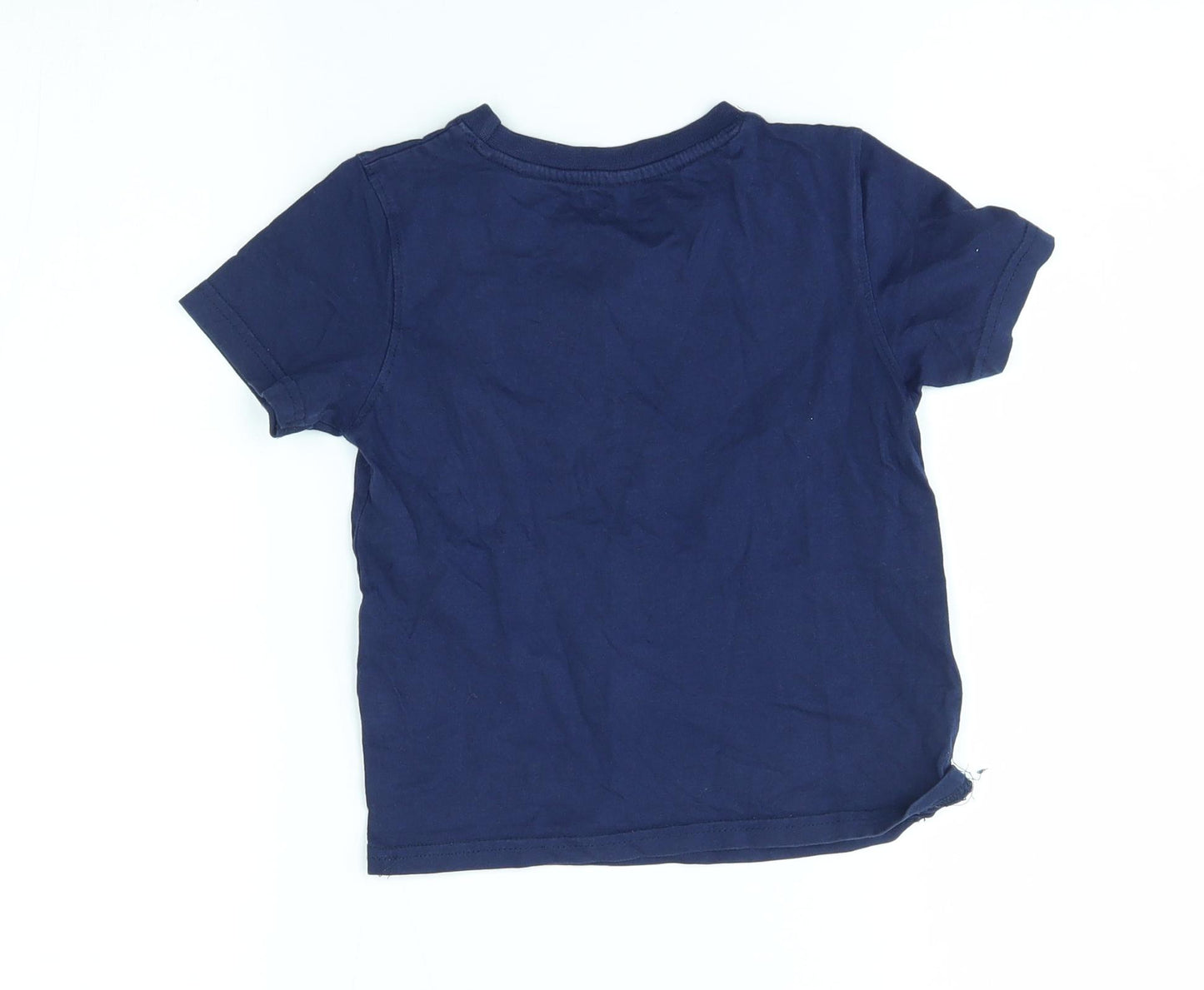 Juniors Boys Blue   Basic T-Shirt Size 4 Years
