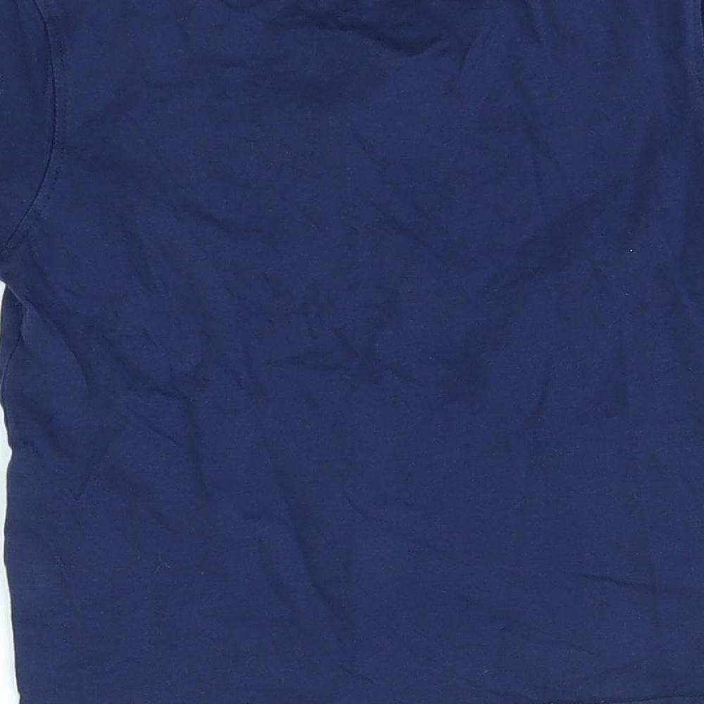 Juniors Boys Blue   Basic T-Shirt Size 4 Years