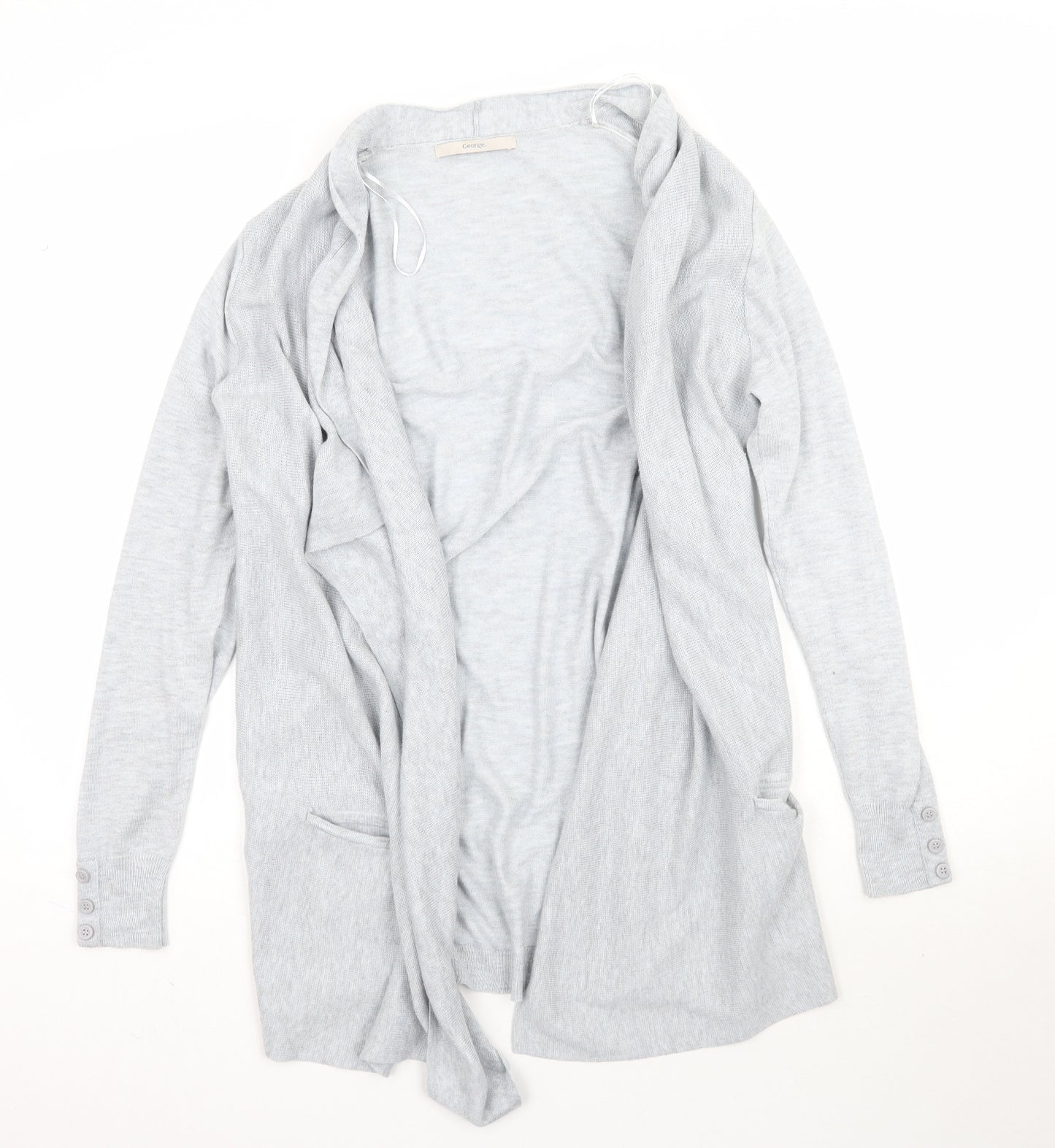 George Womens Grey  Knit Cape Jumper Size 10  - Waterfall