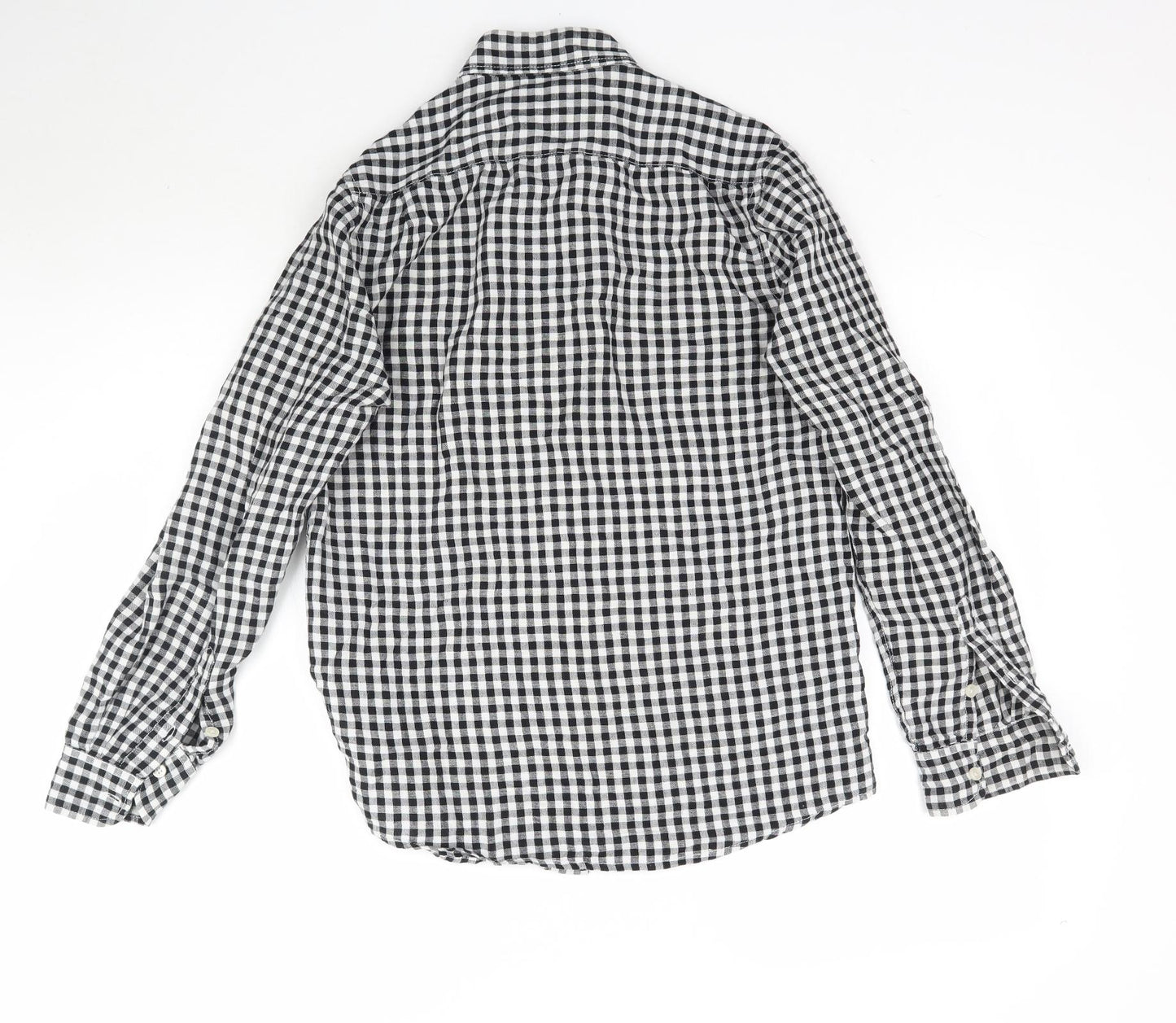 Cedar Wood State Mens Black Plaid   Button-Up Size XS