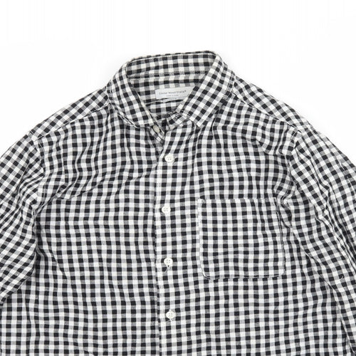 Cedar Wood State Mens Black Plaid   Button-Up Size XS