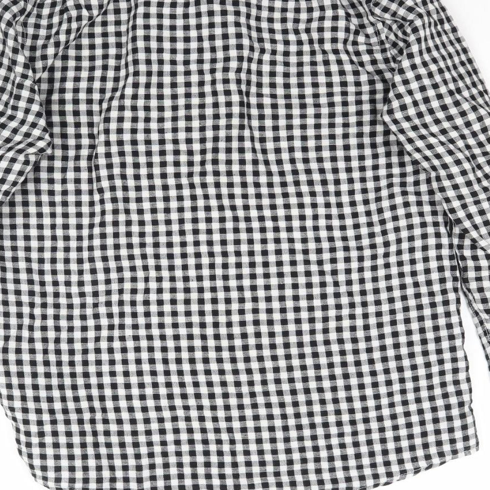 Cedar Wood State Mens Black Plaid   Button-Up Size XS