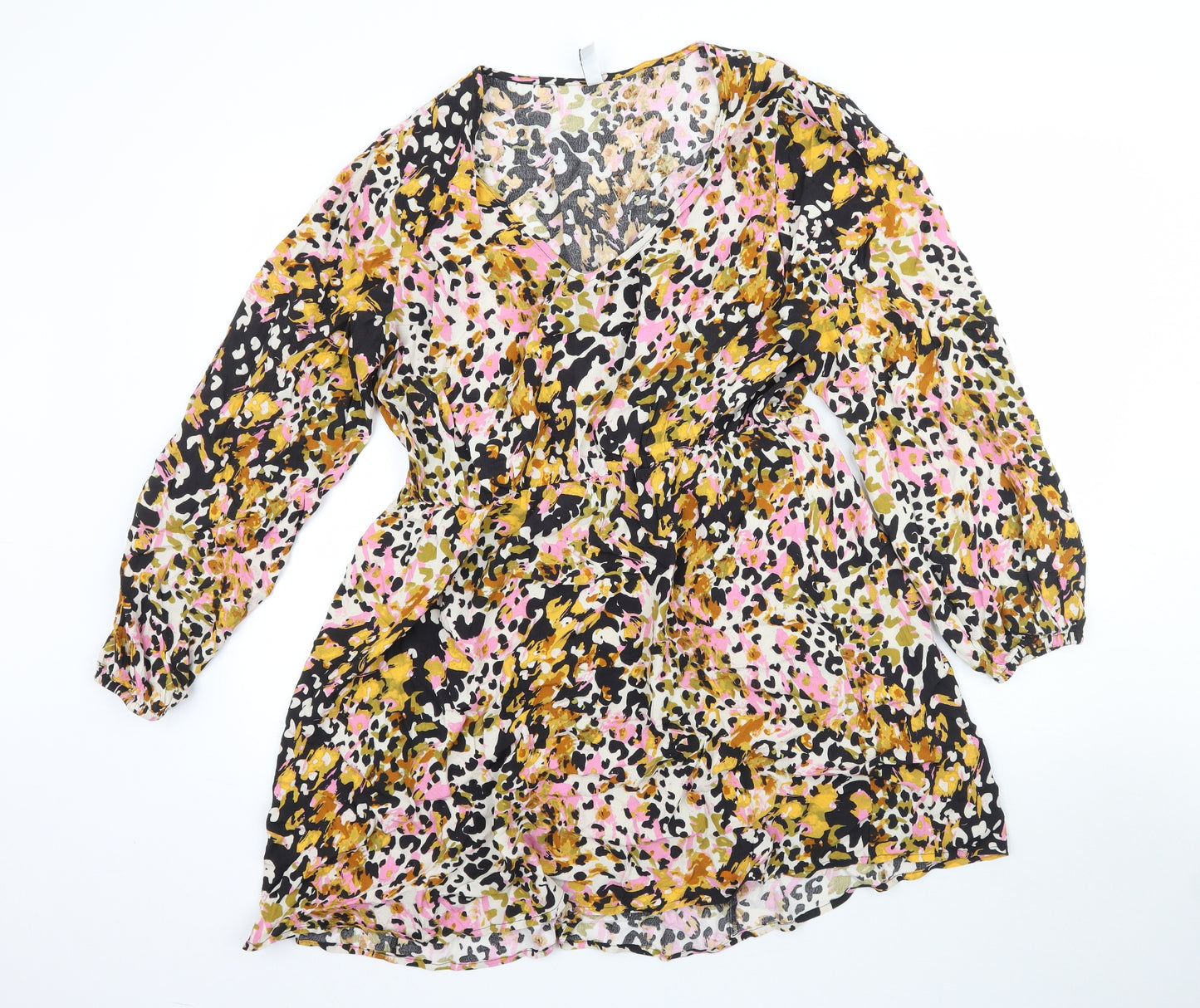 JDY Womens Multicoloured Animal Print  A-Line  Size 16
