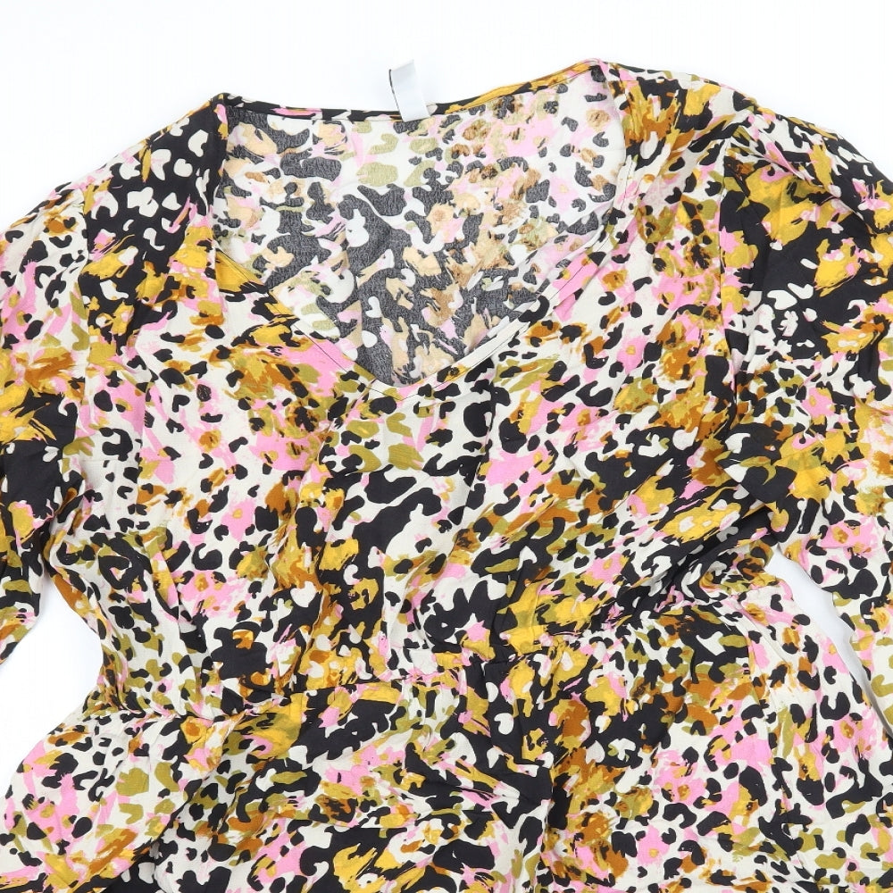JDY Womens Multicoloured Animal Print  A-Line  Size 16