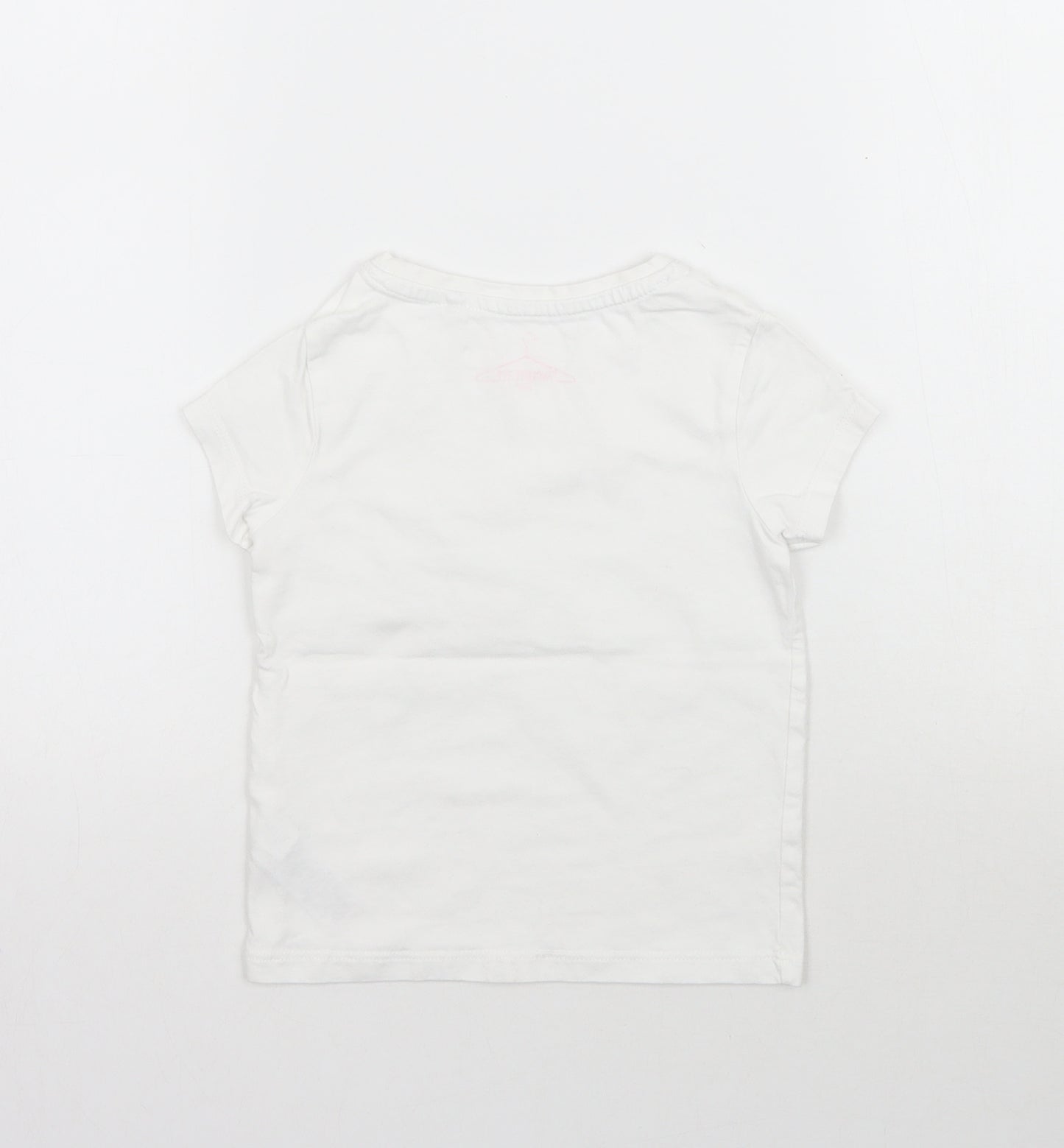 NEXT Girls White   Basic T-Shirt Size 3 Years
