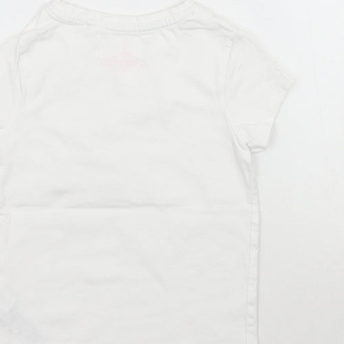 NEXT Girls White   Basic T-Shirt Size 3 Years