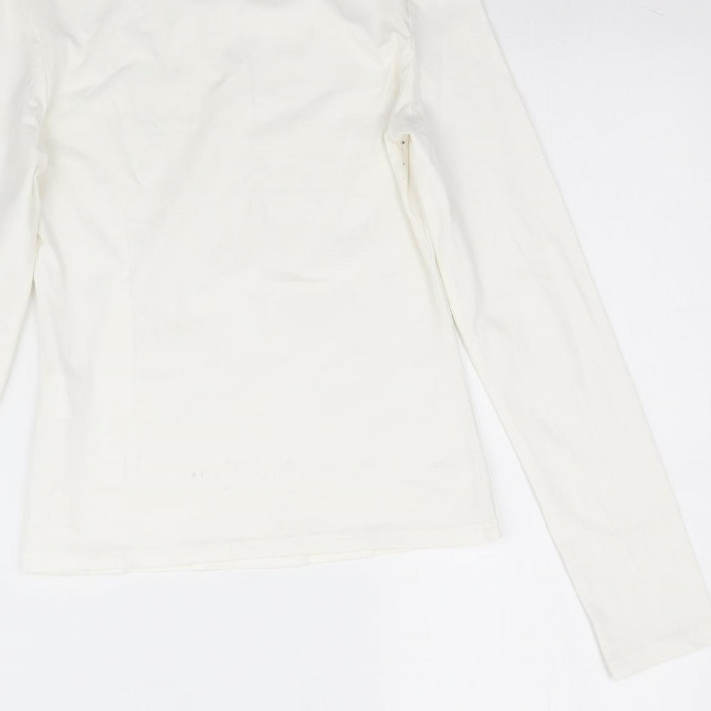 SheIn Womens White   Basic T-Shirt Size S  - White / Cream