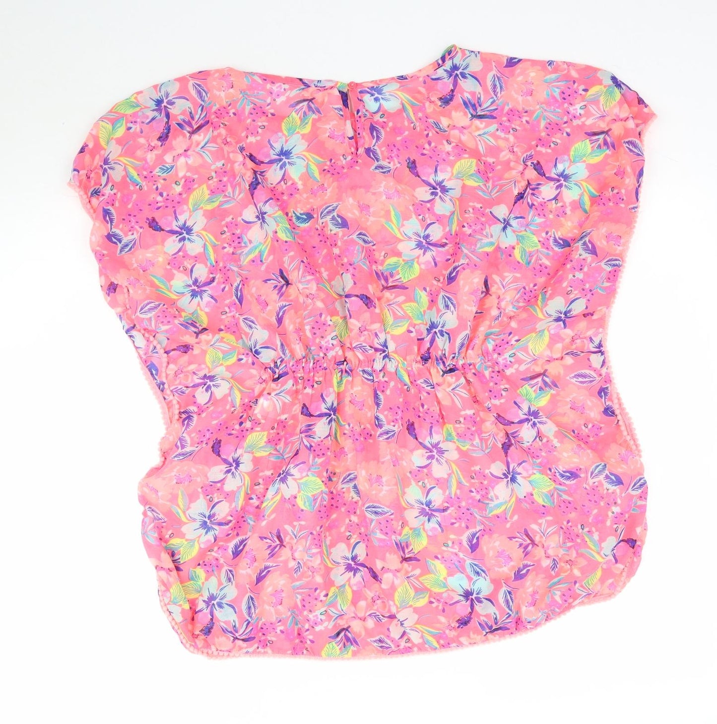 Primark Girls Pink Floral  Basic Blouse Size 12-13 Years