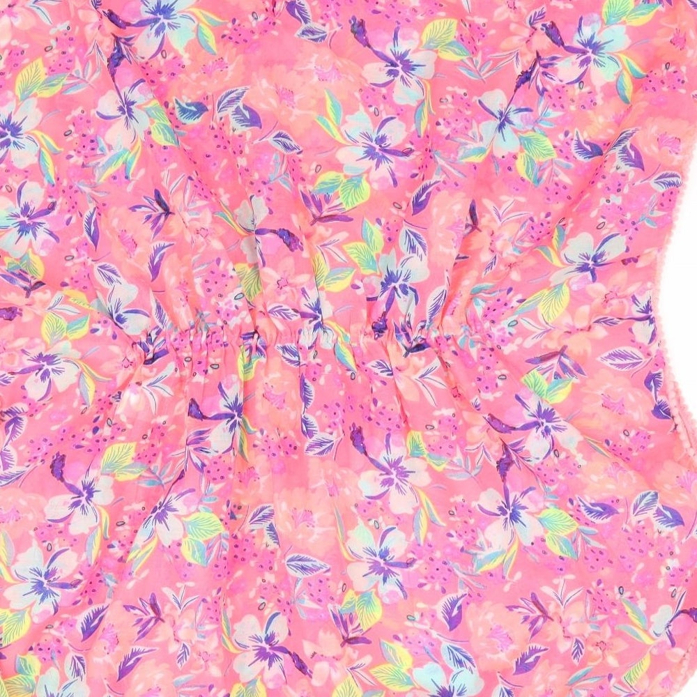 Primark Girls Pink Floral  Basic Blouse Size 12-13 Years