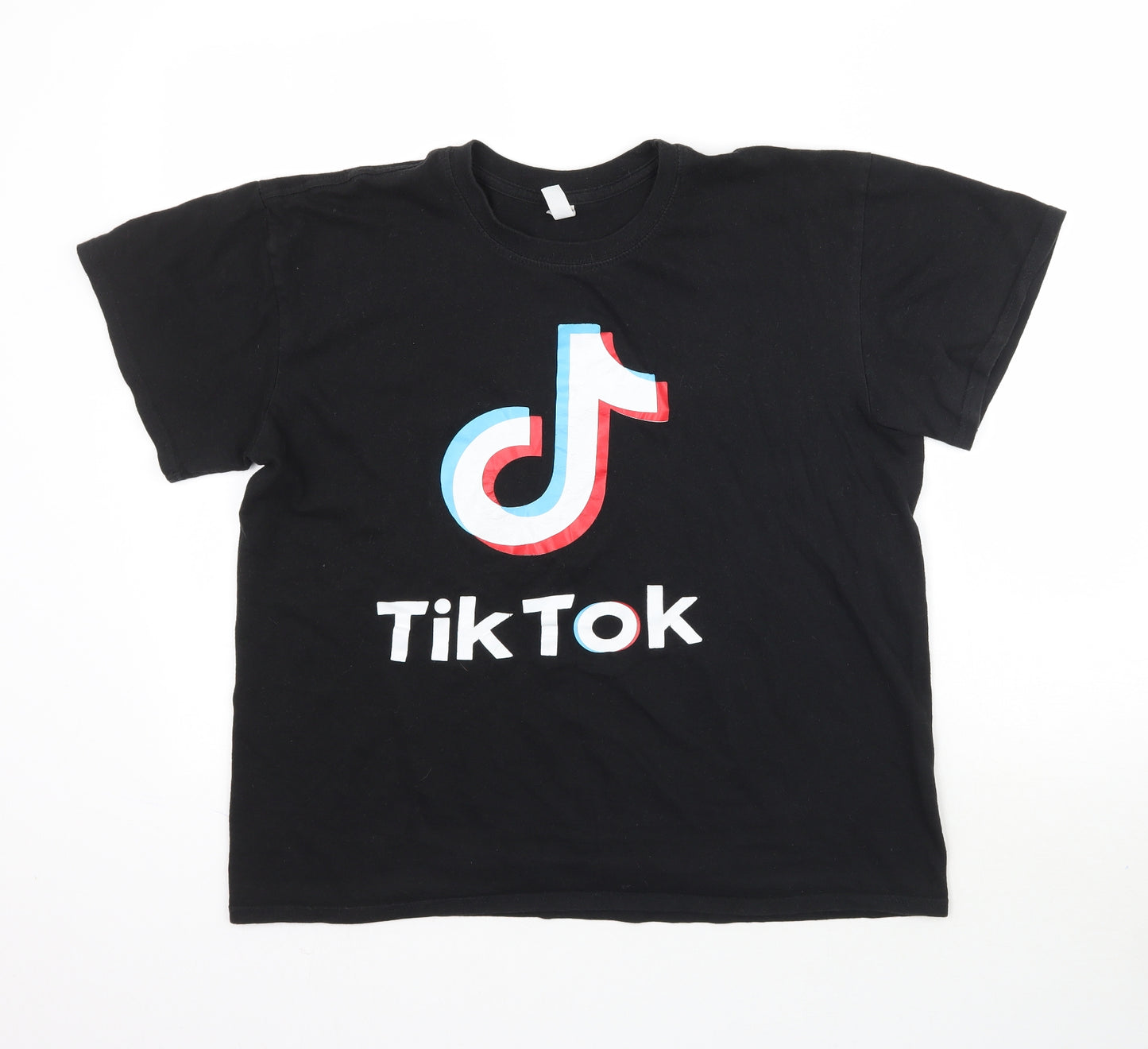 Casual Classics Mens Black    T-Shirt Size M  - Tik Tok