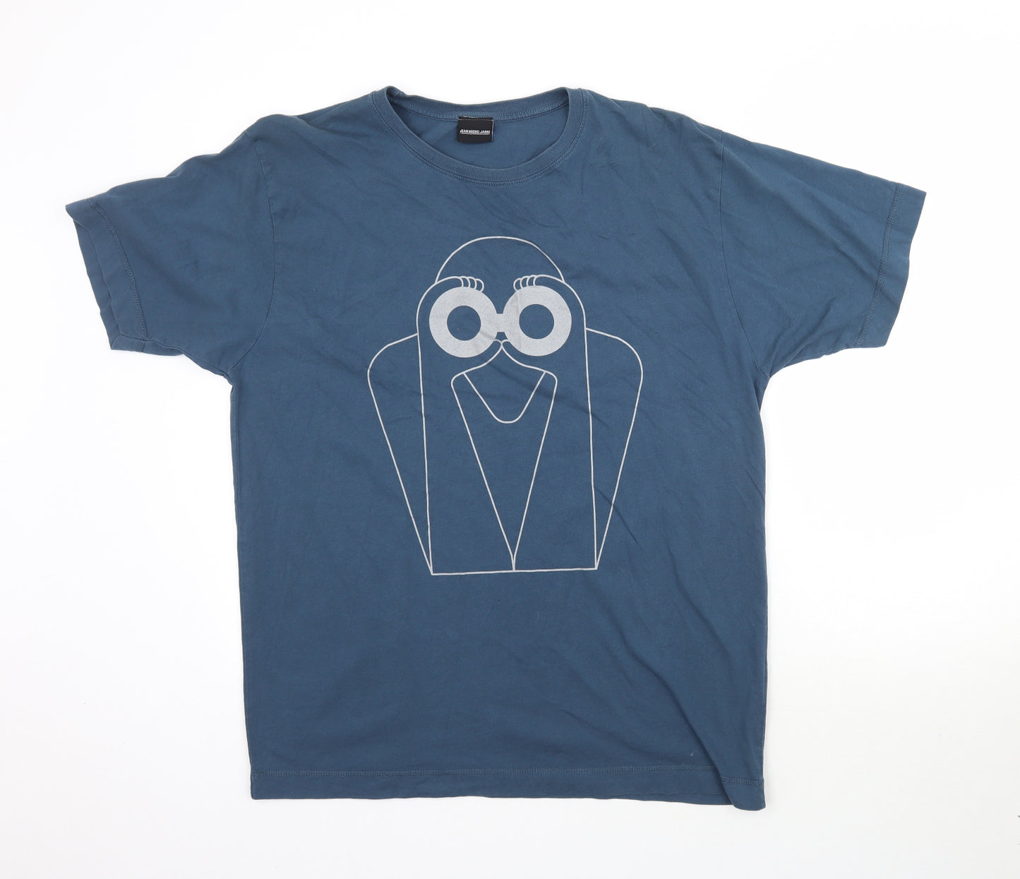 Jean Michel Jarre Mens Blue    T-Shirt Size XL