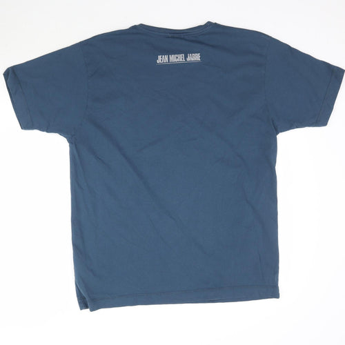 Jean Michel Jarre Mens Blue    T-Shirt Size XL