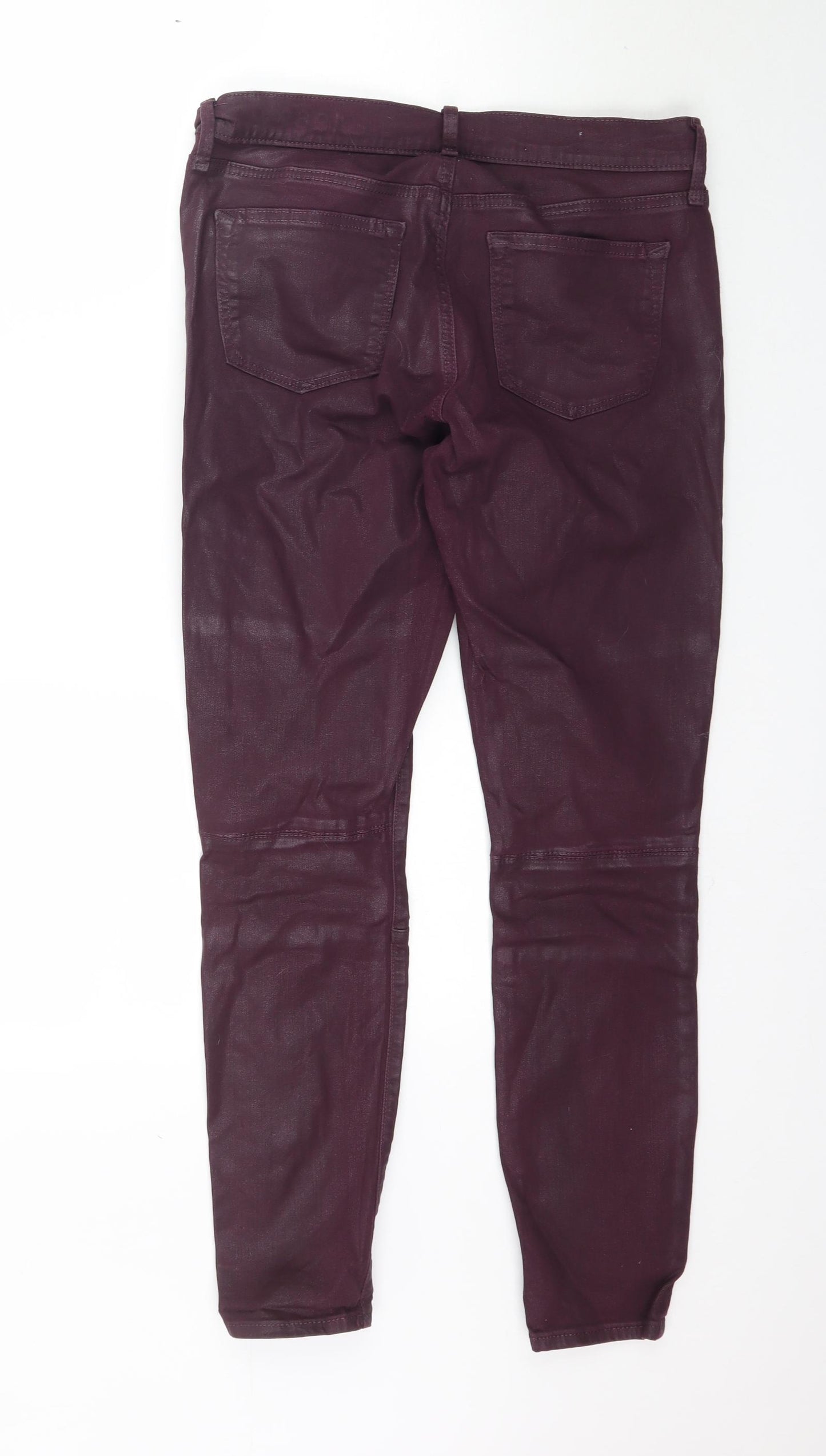 Preworn Womens Purple  Denim Jegging Jeans Size 28 in L29 in