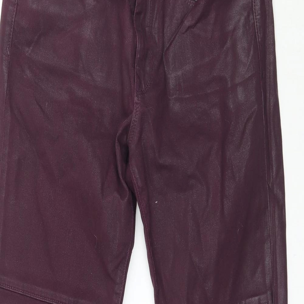 Preworn Womens Purple  Denim Jegging Jeans Size 28 in L29 in