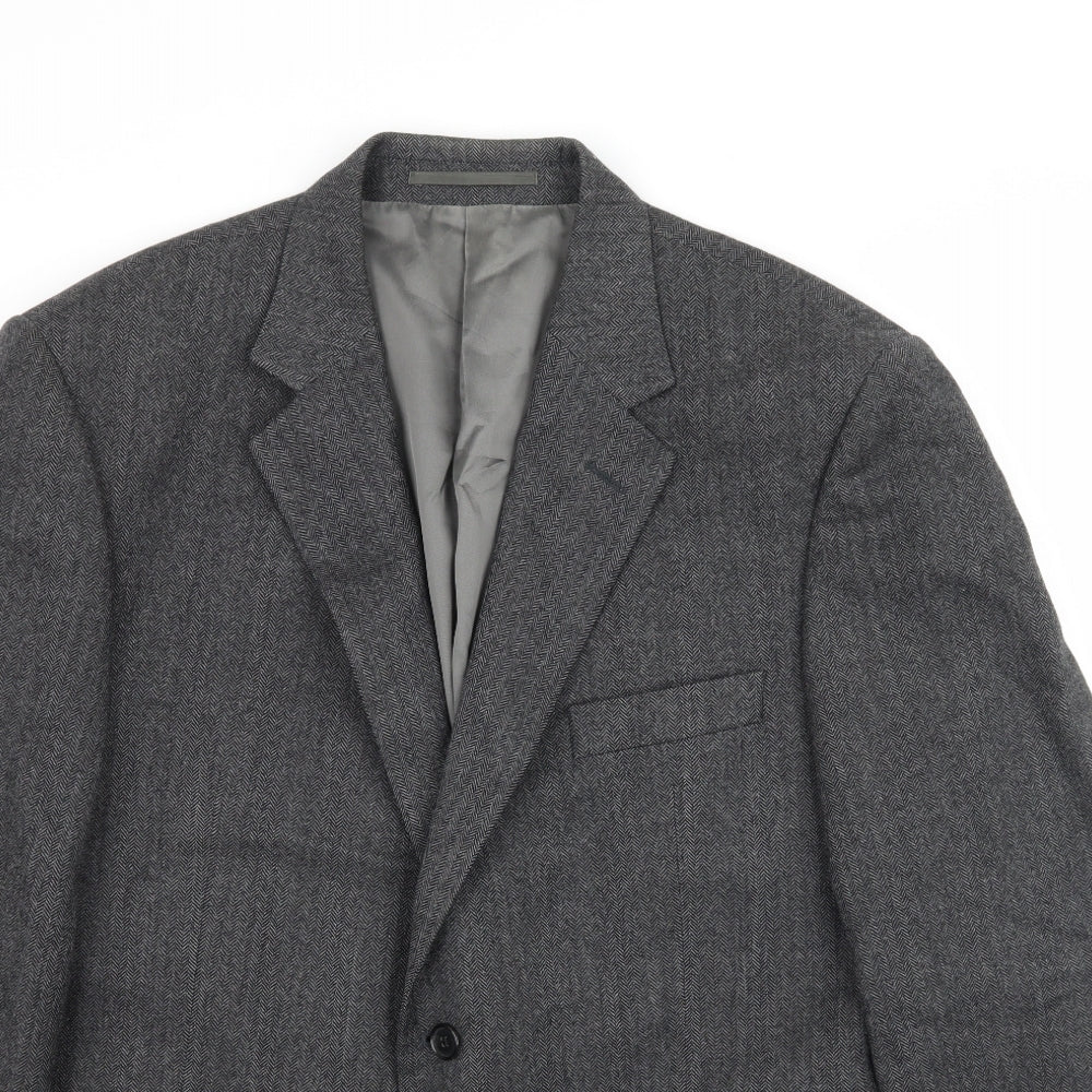 Gieves & Hawkes Mens Grey   Jacket Suit Jacket Size 44