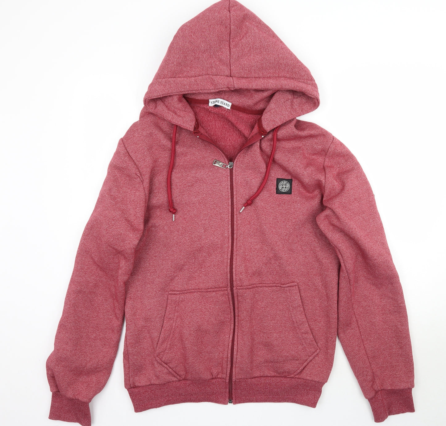 Stone Island Mens Red   Full Zip Hoodie Size 3XL