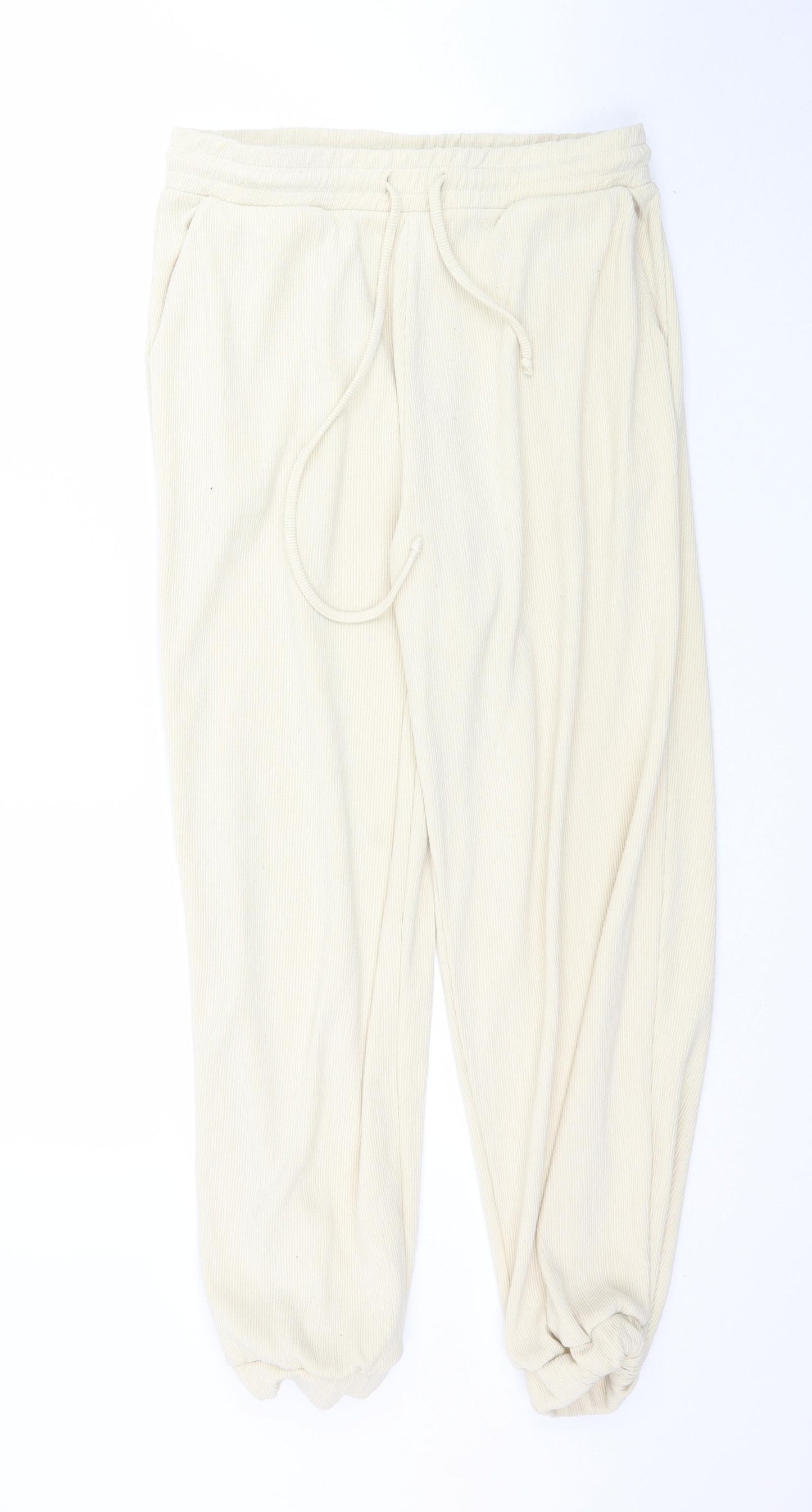 ASOS Womens Beige   Jogger Trousers Size 14 L29 in