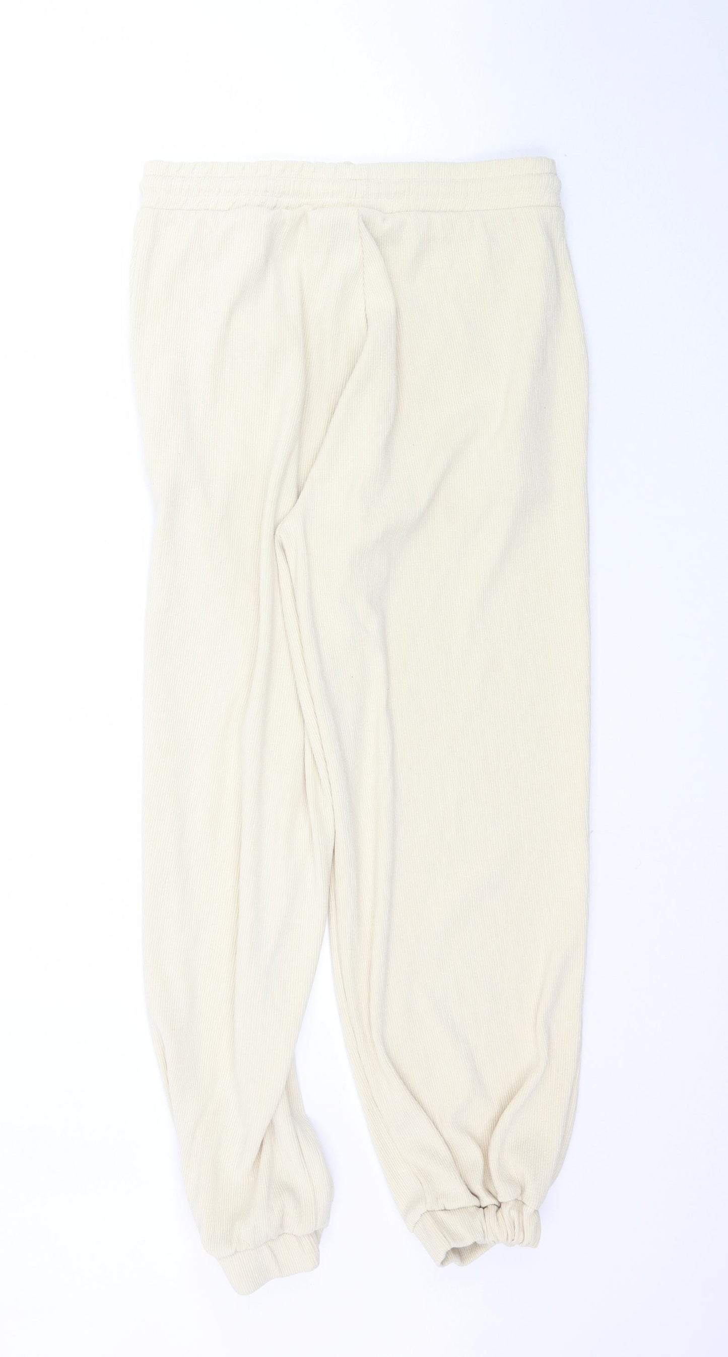 ASOS Womens Beige   Jogger Trousers Size 14 L29 in
