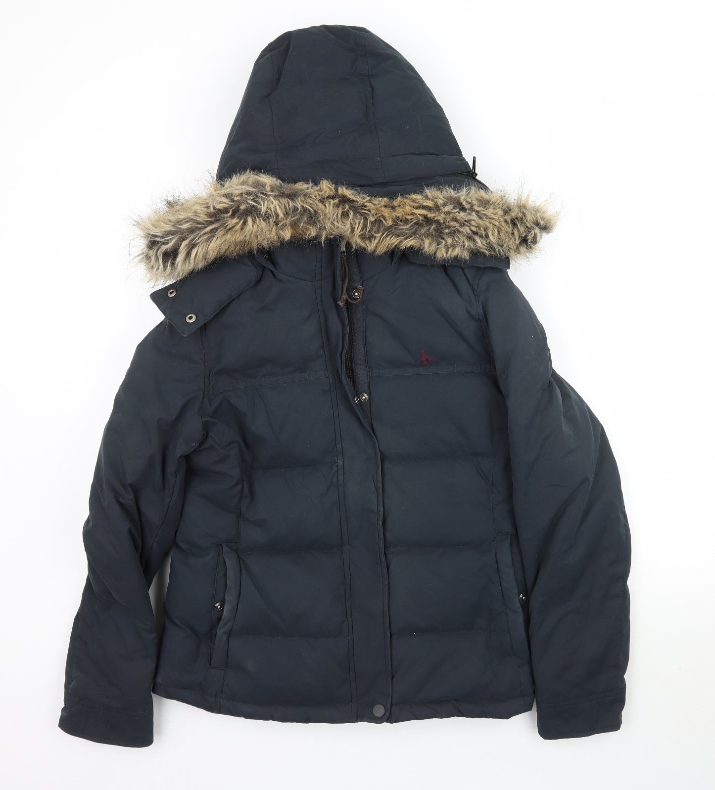 Jack Wills Womens Blue   Puffer Jacket Coat Size 10